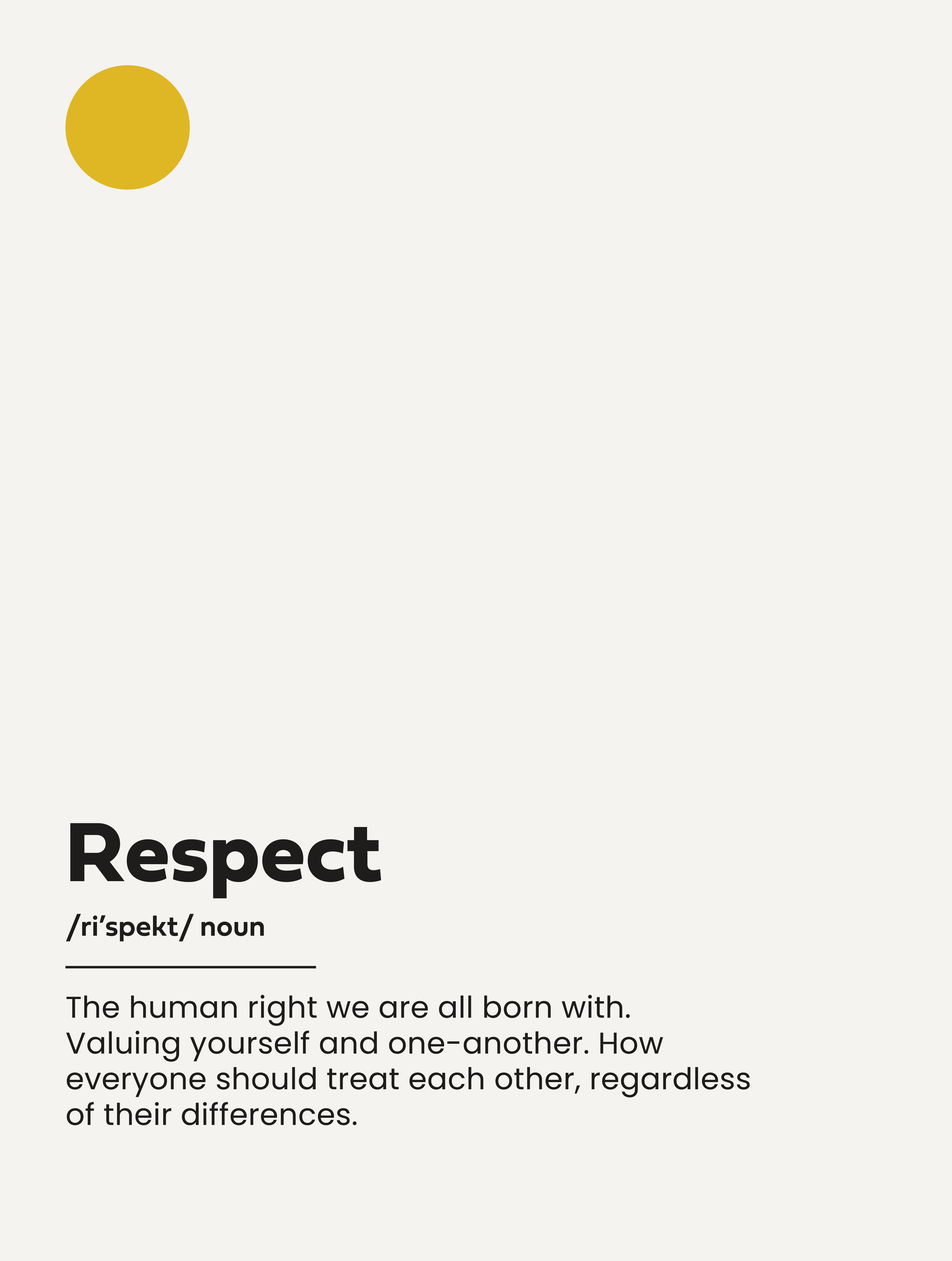 Our Values - Respect